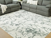 Warmstead Furniture - Ashley Furniture - Tobinbury Rug - Washable 8' x 10' Area Rug / Gray - R407421